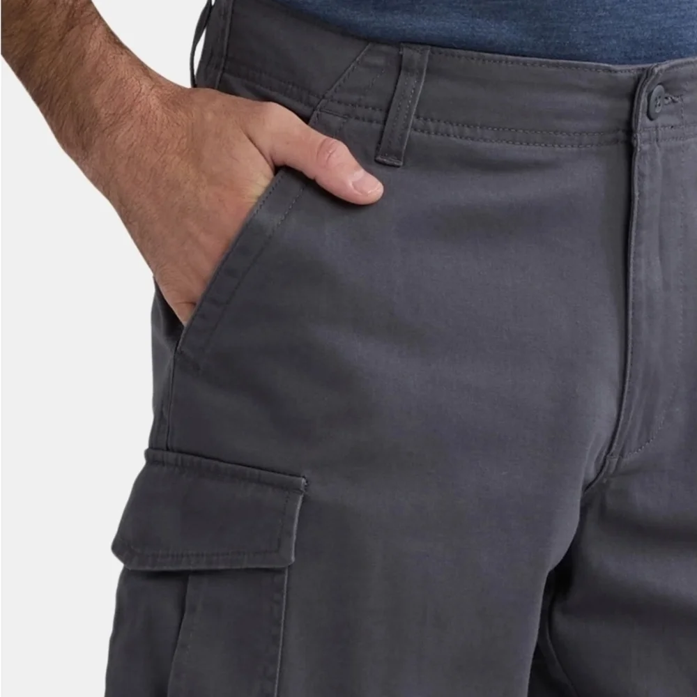 George Men's Big & Tall Charcoal Sky Cargo Shorts NWT 945 - Picture 3 of 4